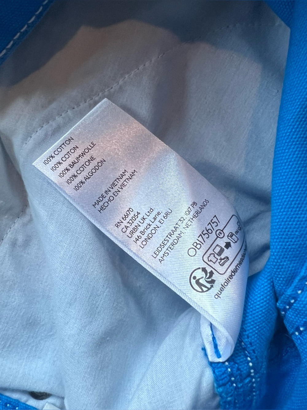 NWT BDG Carpenter Pants Bright Blue 26 - Picture 10 of 12